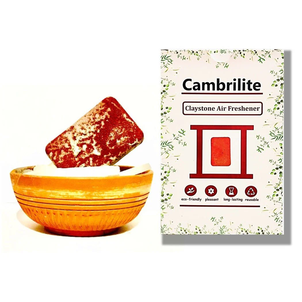 Cambrilite Camphor Claystone Car Freshener Sachet | Red | Pack of 1 - Image 2