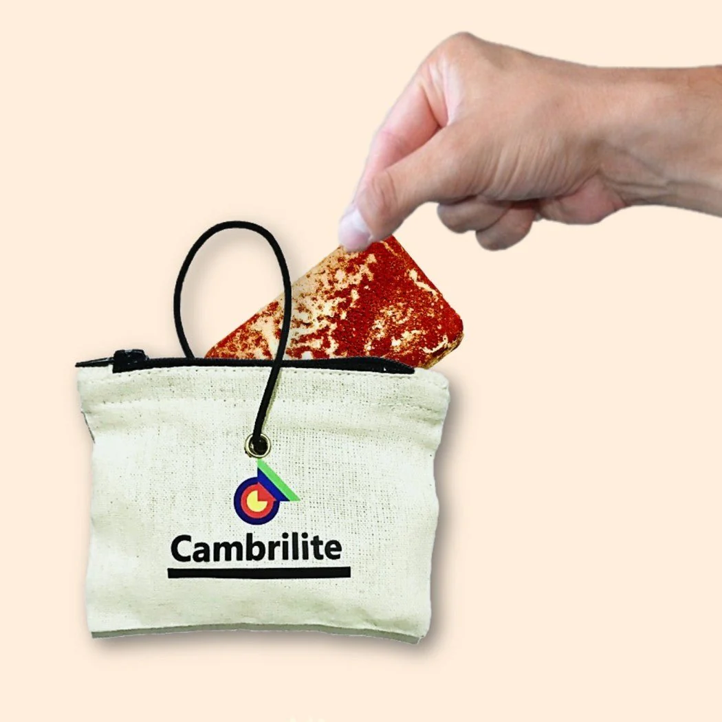 Cambrilite Camphor Claystone Car Freshener Sachet | Red | Pack of 1 - Image 4
