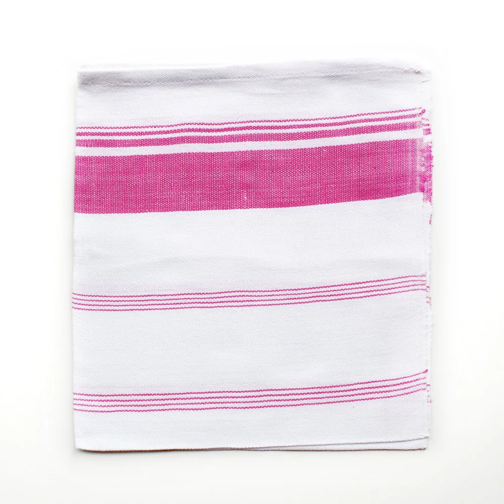 Handwoven Cotton Candy Stripe Kitchen Towel - Image 8
