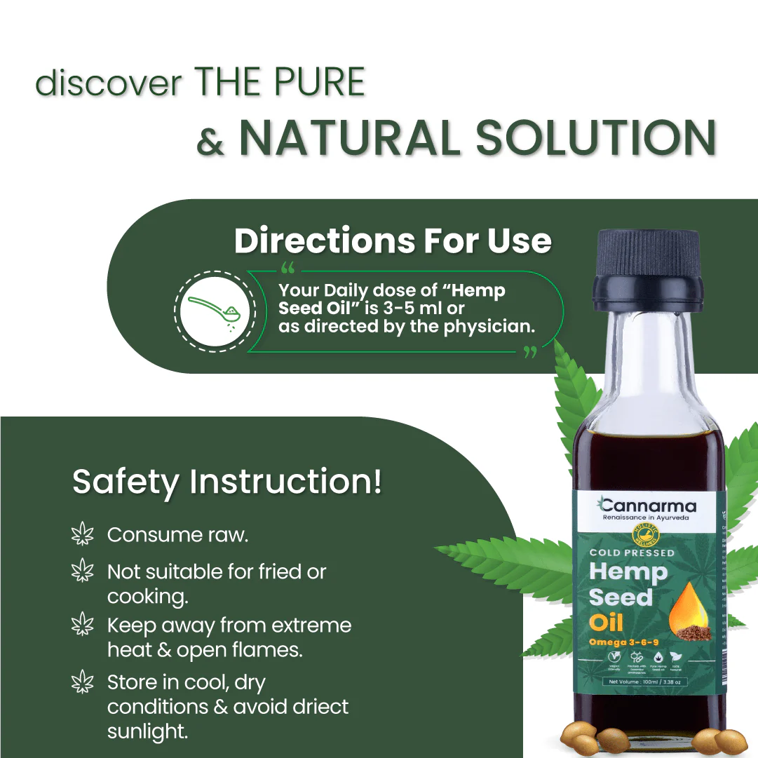 Hemp Seed Oil 100ml | Cold-Pressed Skin & Hair Nourishment - Image 4