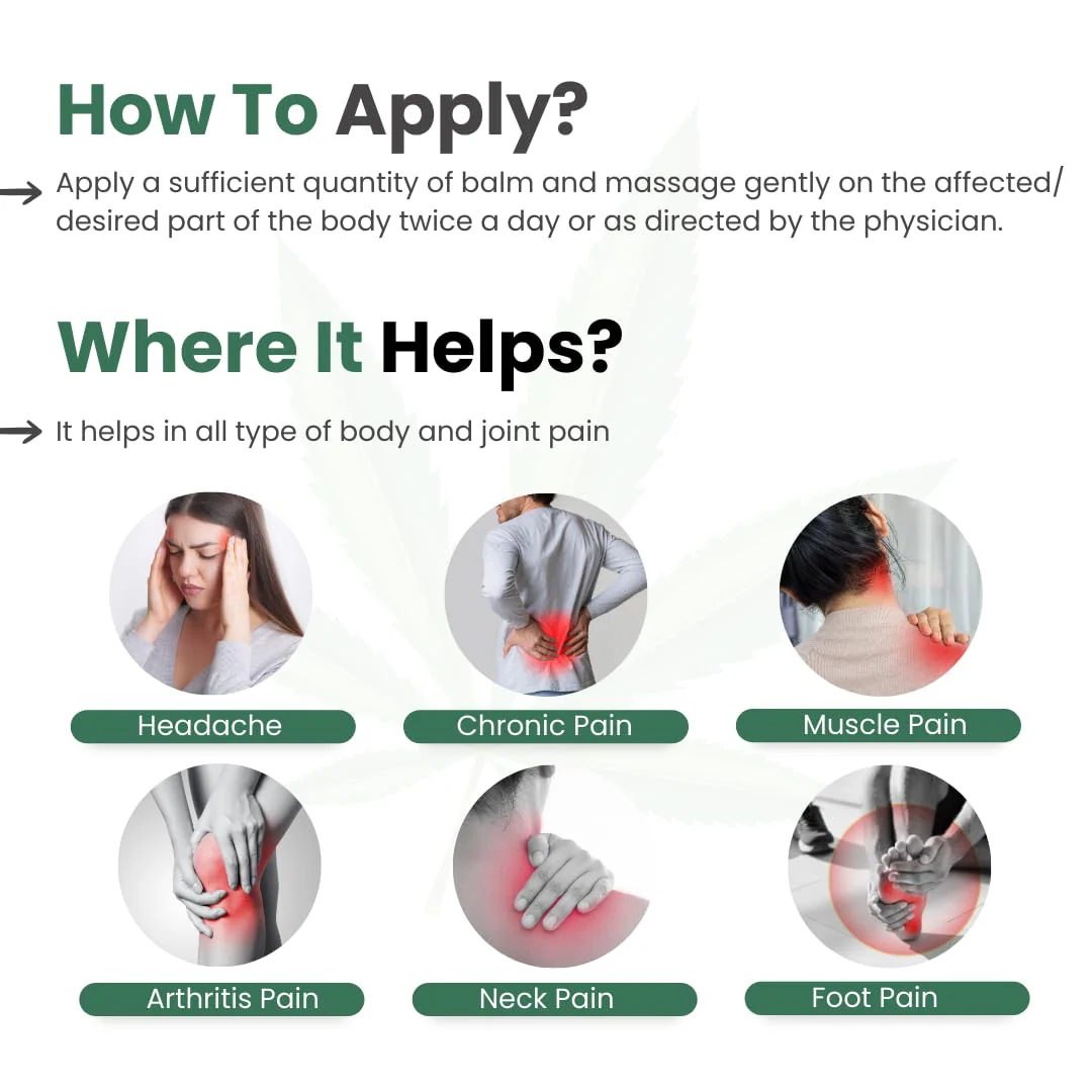 Pain Relief Balm 15gm | Natural Body Pain & Muscle Relief Ointment - Image 3