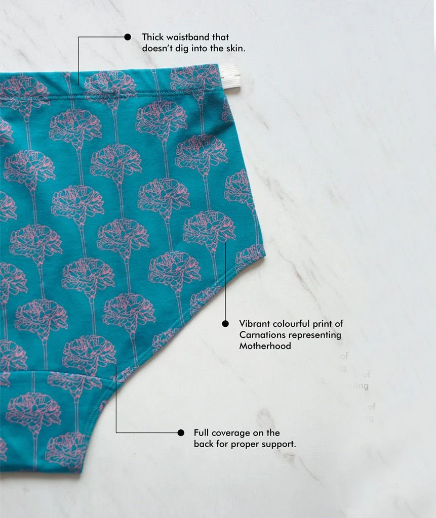 Carnation Biowashed Organic Cotton Maternity Brief - Image 4