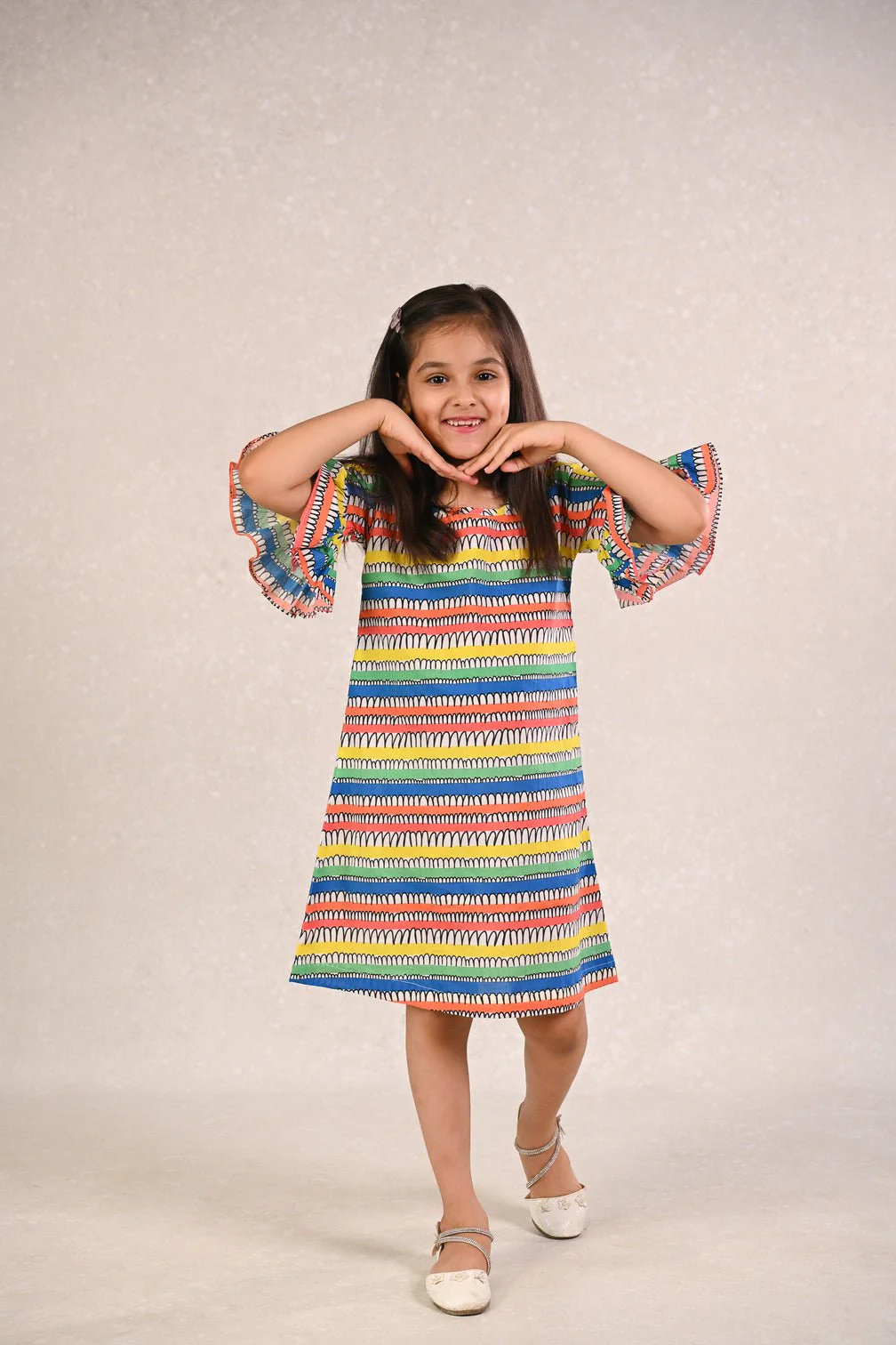 Carnival Dress I Colourful and Fun Cotton Dress for Girls