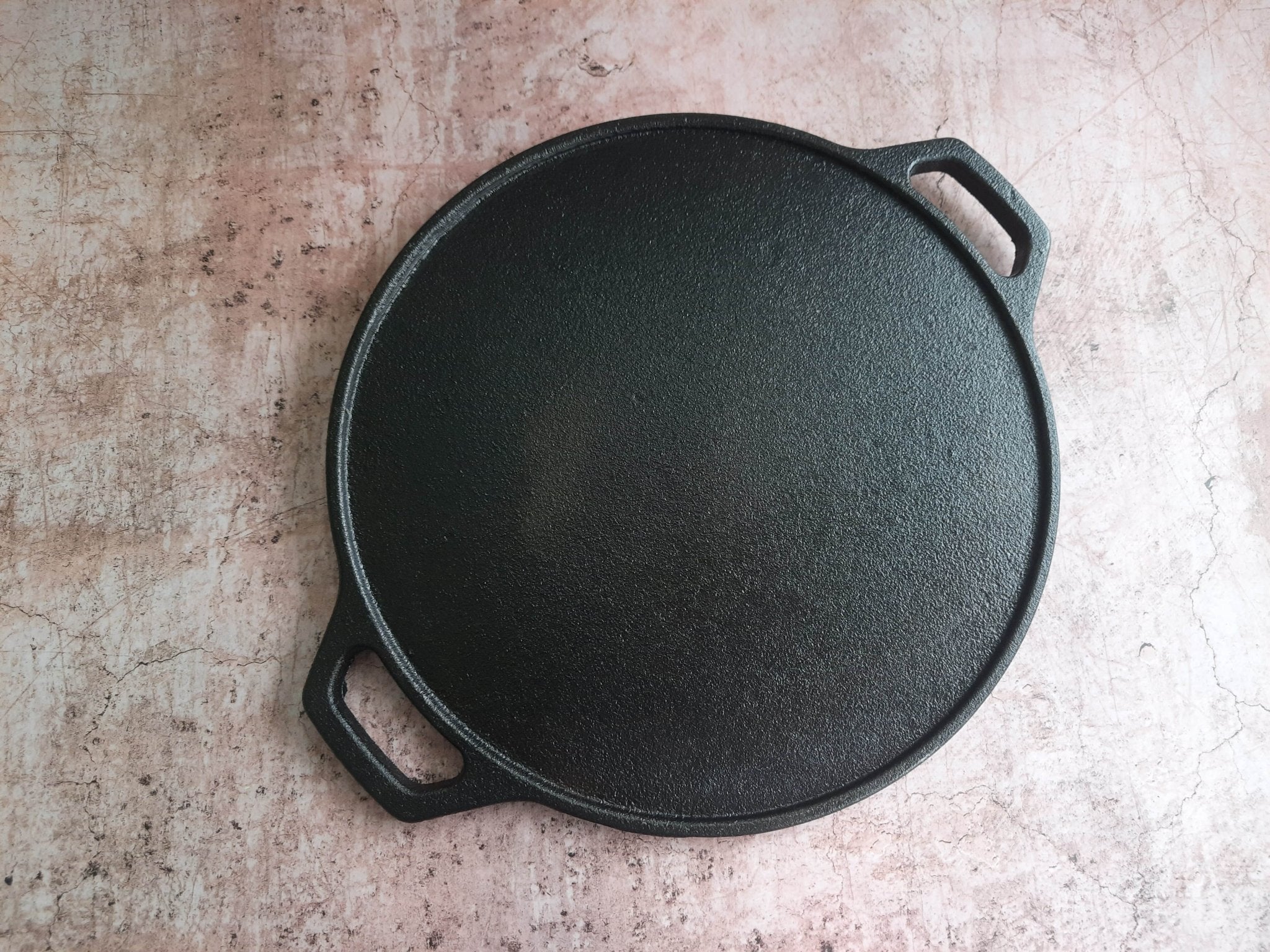 Cast Iron Double Handle Dosa Tawa | Heavy Duty Traditional Cookware - Image 2