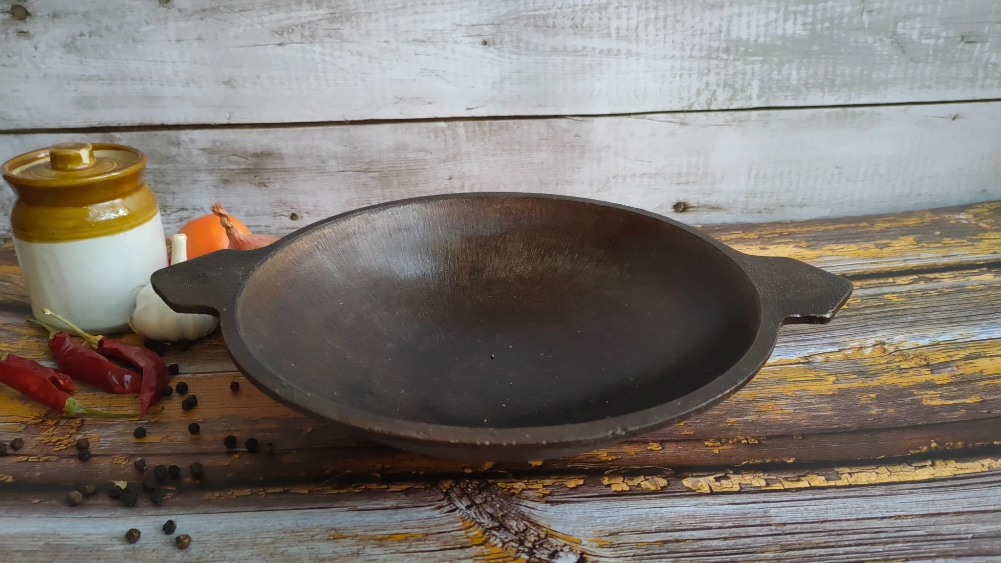 Cast Iron Smooth Appam Pan | Traditional Appam Chatti