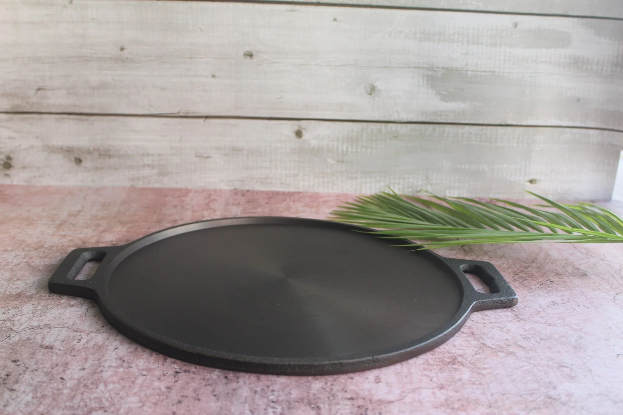 Cast Iron Smooth Dosa Tava 12 Inch | Non-Stick Indian Griddle Pan - Image 2