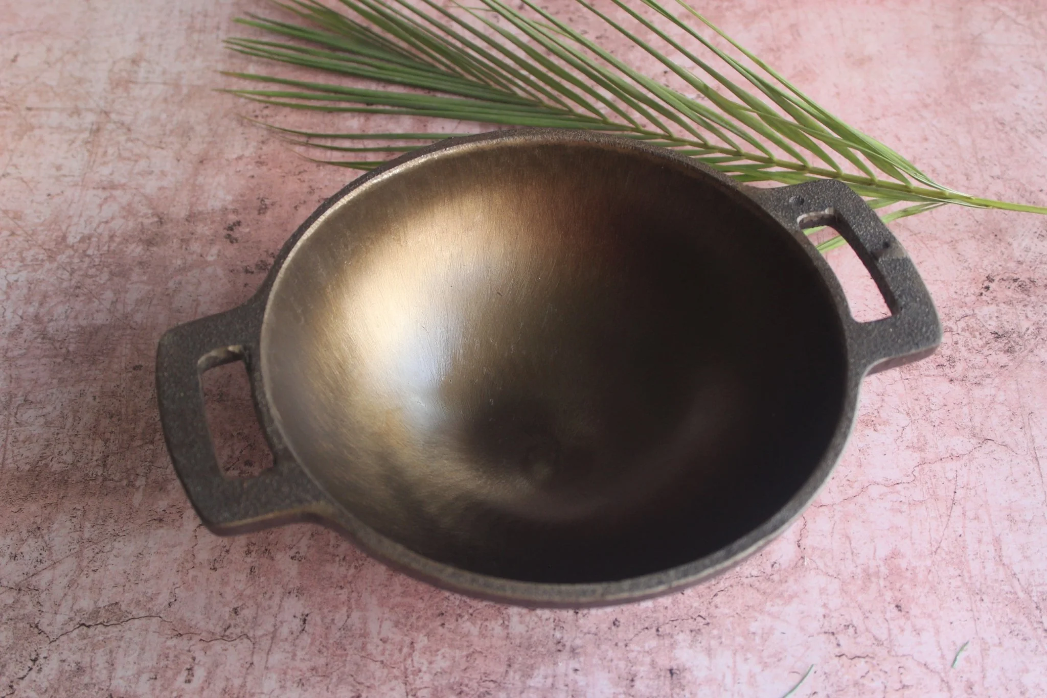 Cast Iron Smooth Kadai | Durable Non-Stick Indian Cooking Pan - Image 2