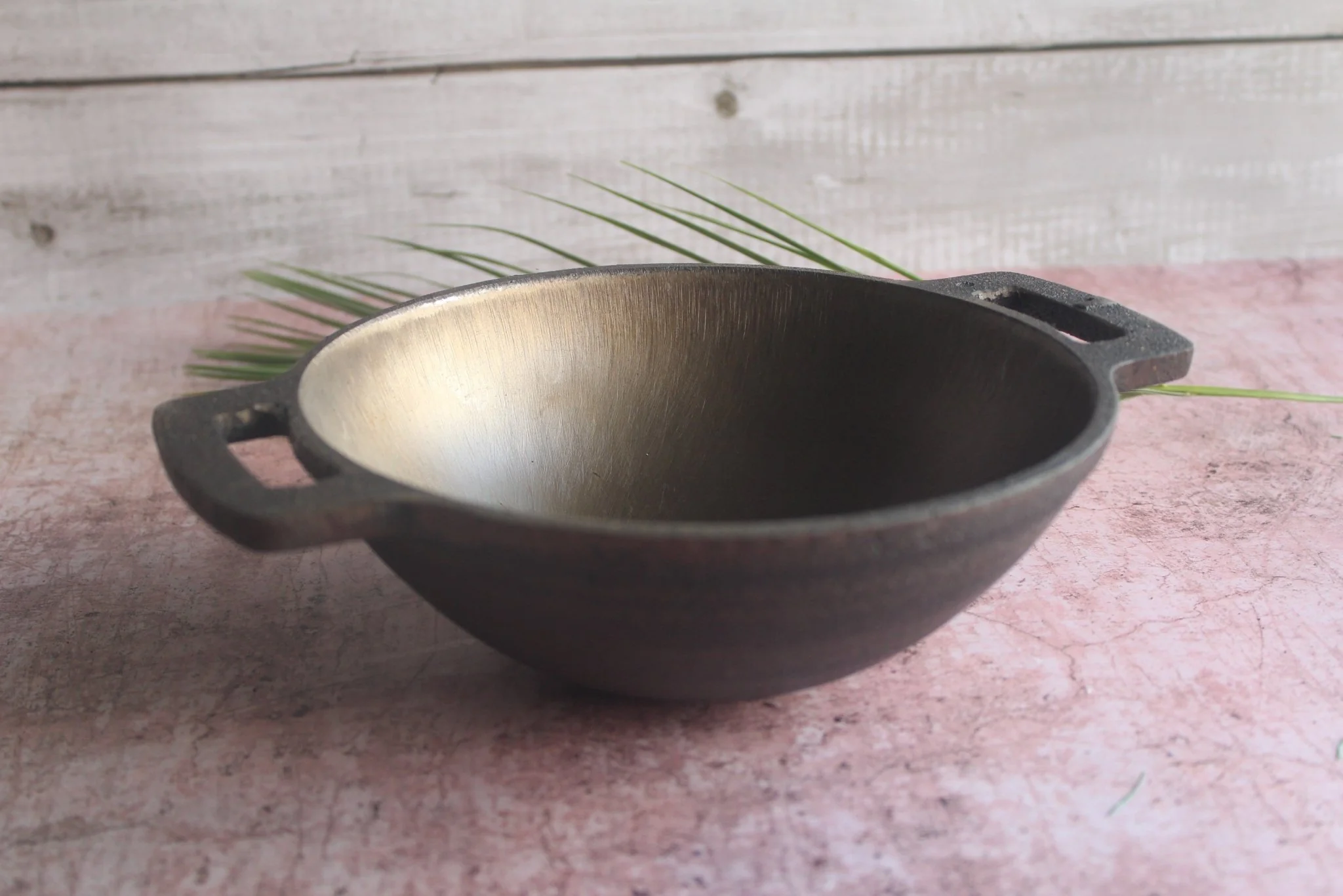 Cast Iron Smooth Kadai | Durable Non-Stick Indian Cooking Pan - Image 3