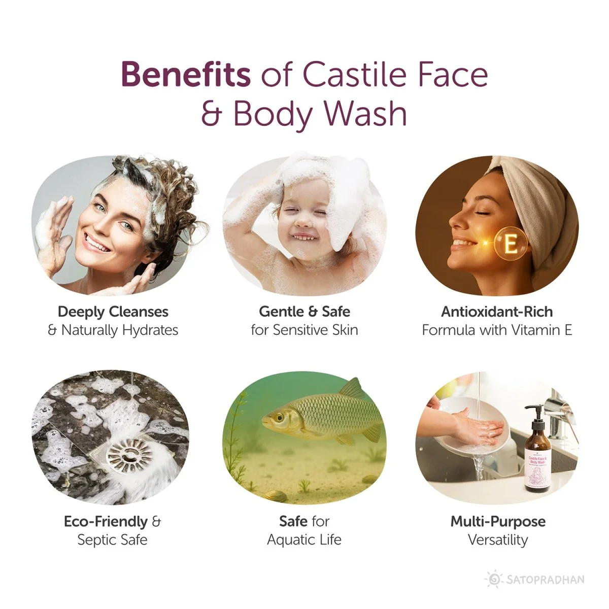 Castile Face & Body Wash – 200ml Natural, Organic, Pure & Vegan - Image 4