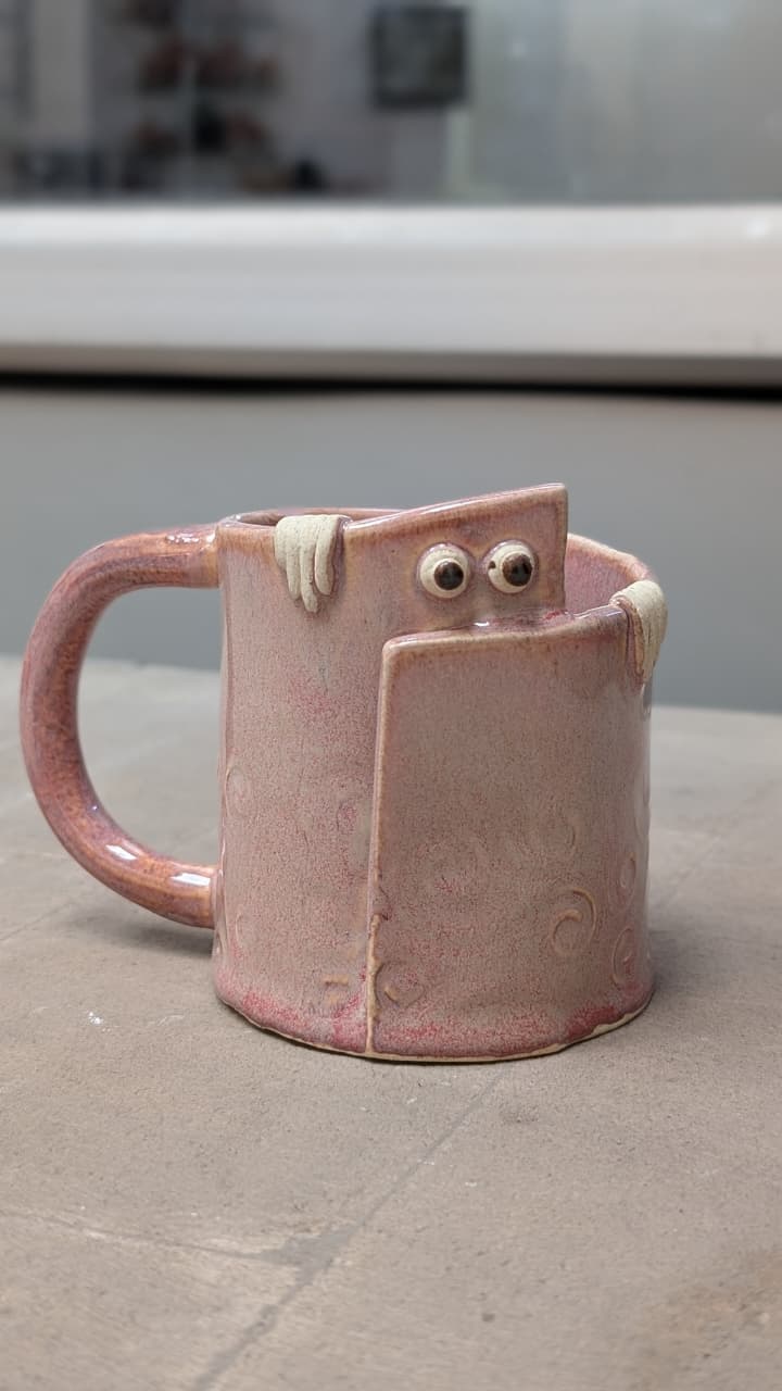 Ceramic Cup – Peek a Boo | Cute Handcrafted Ceramic Mug - Image 6