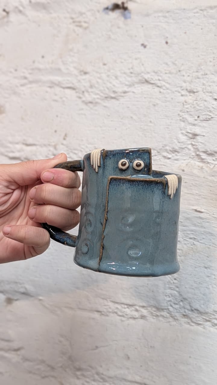 Ceramic Cup – Peek a Boo | Cute Handcrafted Ceramic Mug - Image 8