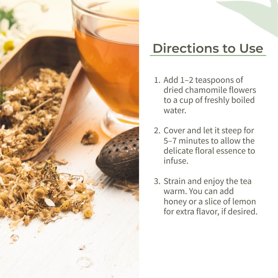 Chamomile Tea | Calming Herbal Tea | Supports Sleep & Relaxation | 25g - Image 4