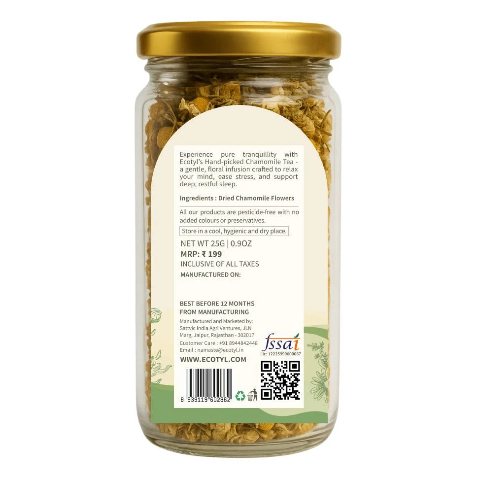 Chamomile Tea | Calming Herbal Tea | Supports Sleep & Relaxation | 25g - Image 6