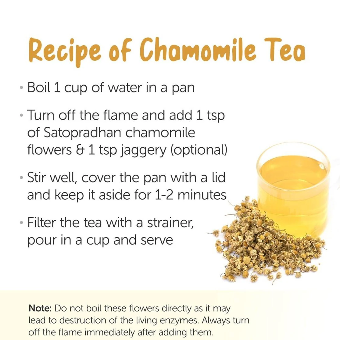 Chamomile Tea- Organic & Naturally Shade Dried Flowers-25g - Image 11