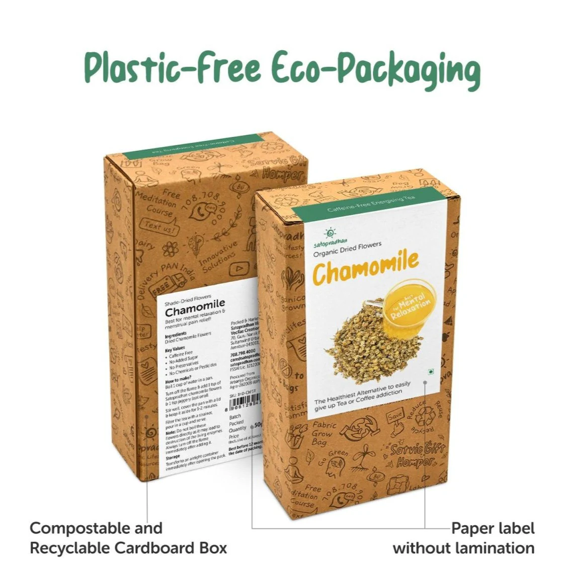 Chamomile Tea- Organic & Naturally Shade Dried Flowers-25g - Image 2