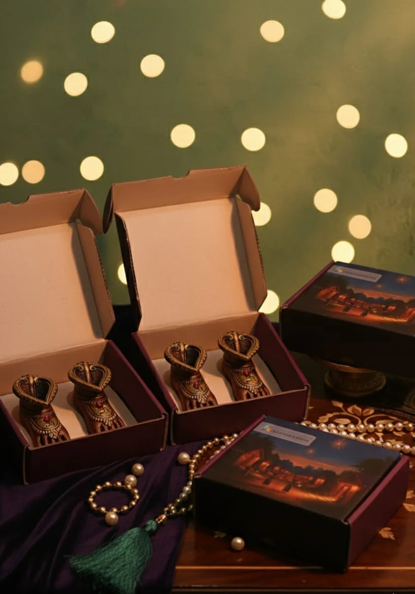 Charan Diya Set – Traditional Handmade Decor - Image 6