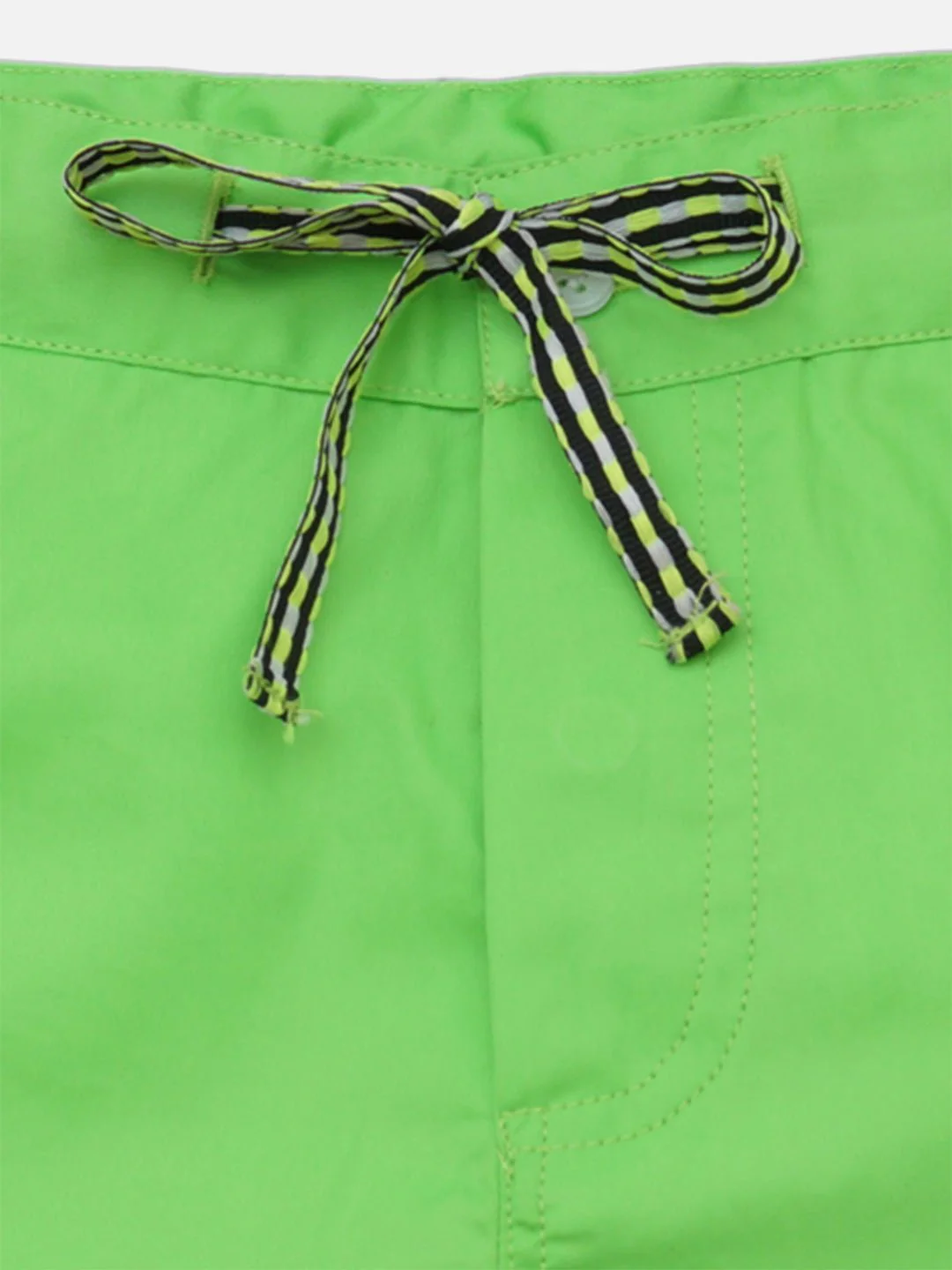Boys Chartreuse Green Shorts Regular Fit – Comfortable Casual Summer W - Image 3