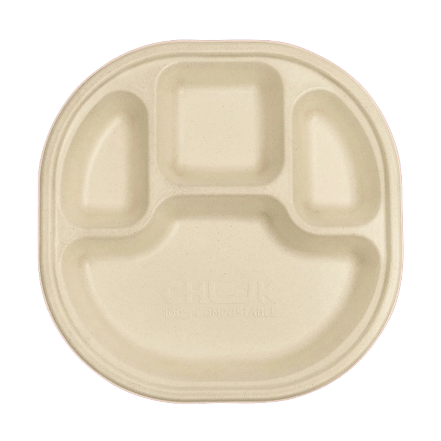 Multi-Compartment Disposable Chausar Meal Tray | Pack of 25 - Image 3