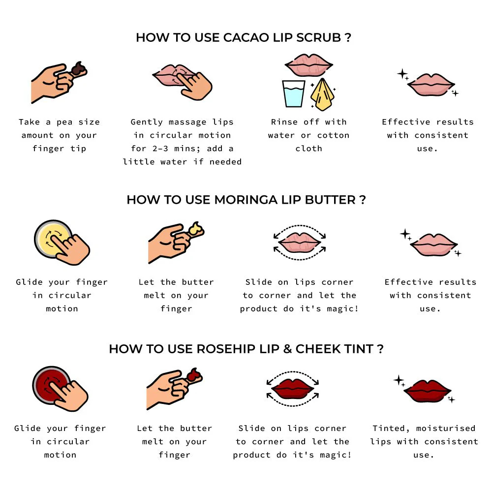 Lip Care Set | Lip Scrub, Lip Butter, Lip & Cheek Tint - Image 8