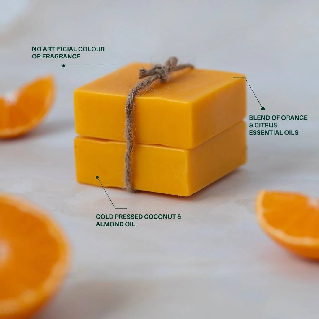 Citrus Sunshine Bathing Bar – Natural Soap for Dry & Sensitive Skin - Image 2