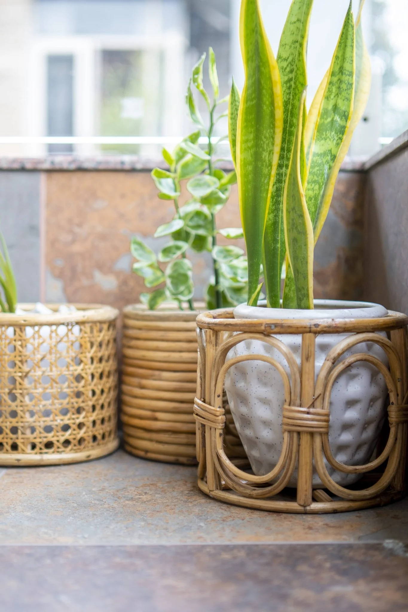Classic Rattan Planter Pot – Handmade & Decorative - Image 3