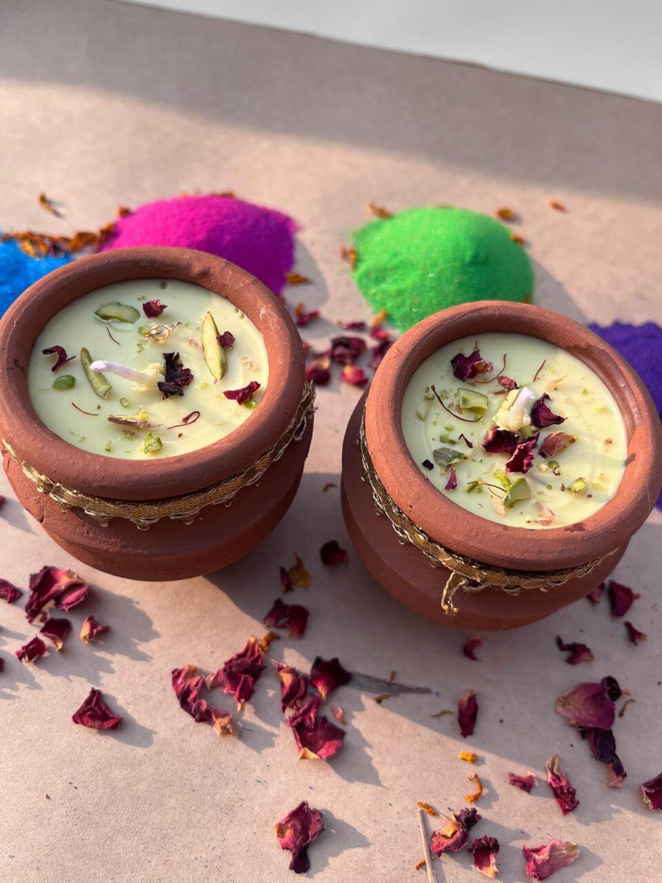 Clay Kulhad Thandai Candle | Handcrafted Eco-Friendly Candle - Image 2