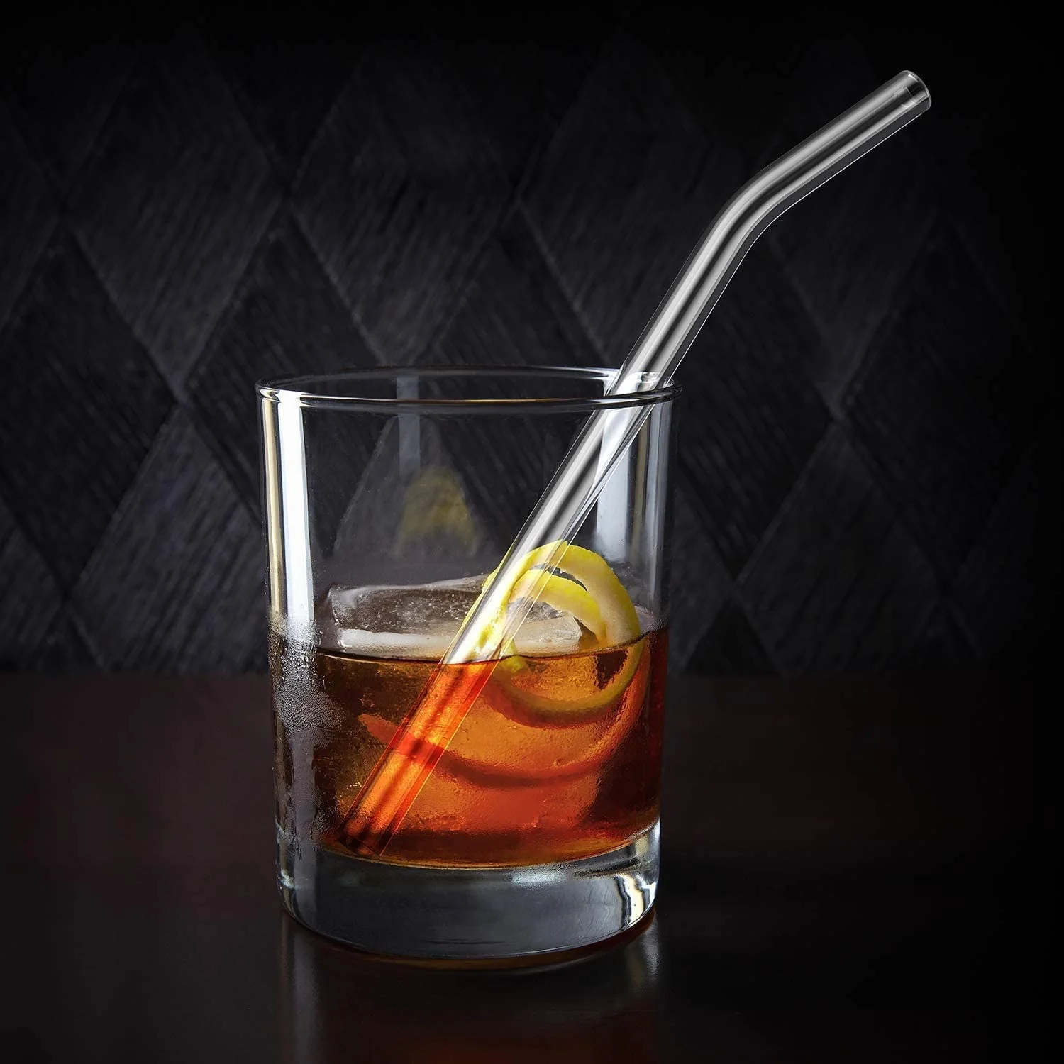 Clear Transparent Glass Straws with Cleaning Brush – Set of 6 - Image 5