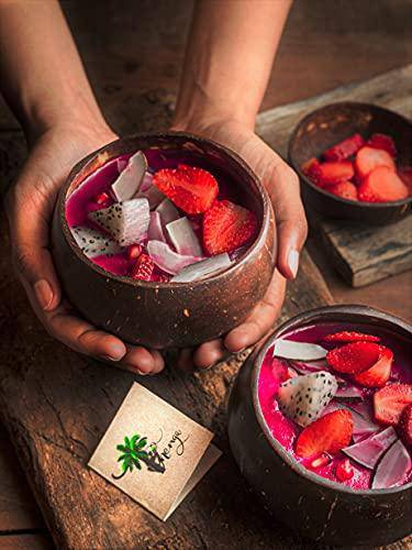 Coconut Bowl Set | Jumbo, Medium & Mini Bowl + Coconut Cup - Image 6