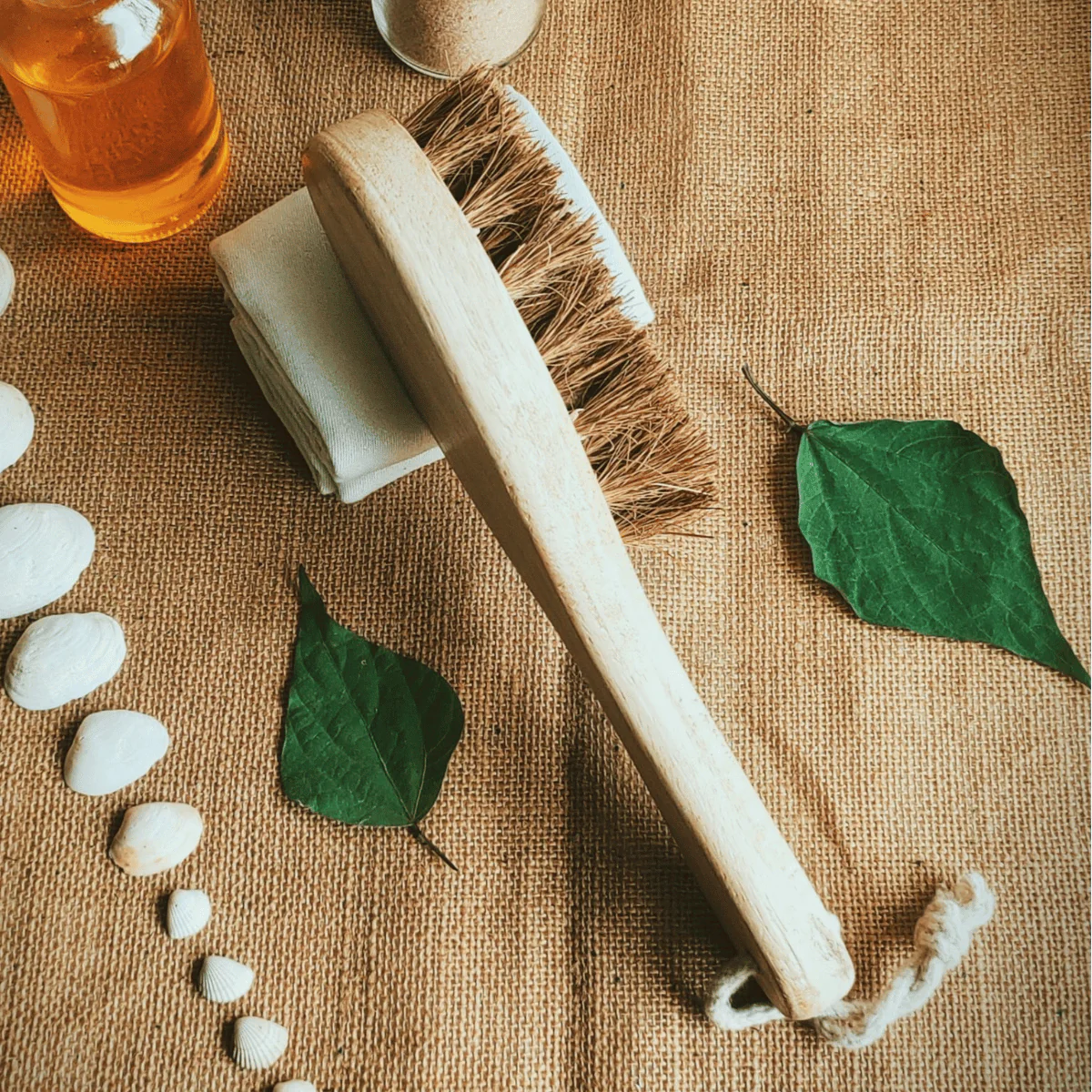 Coconut Fiber Dry Body Brush – Natural Exfoliation Tool