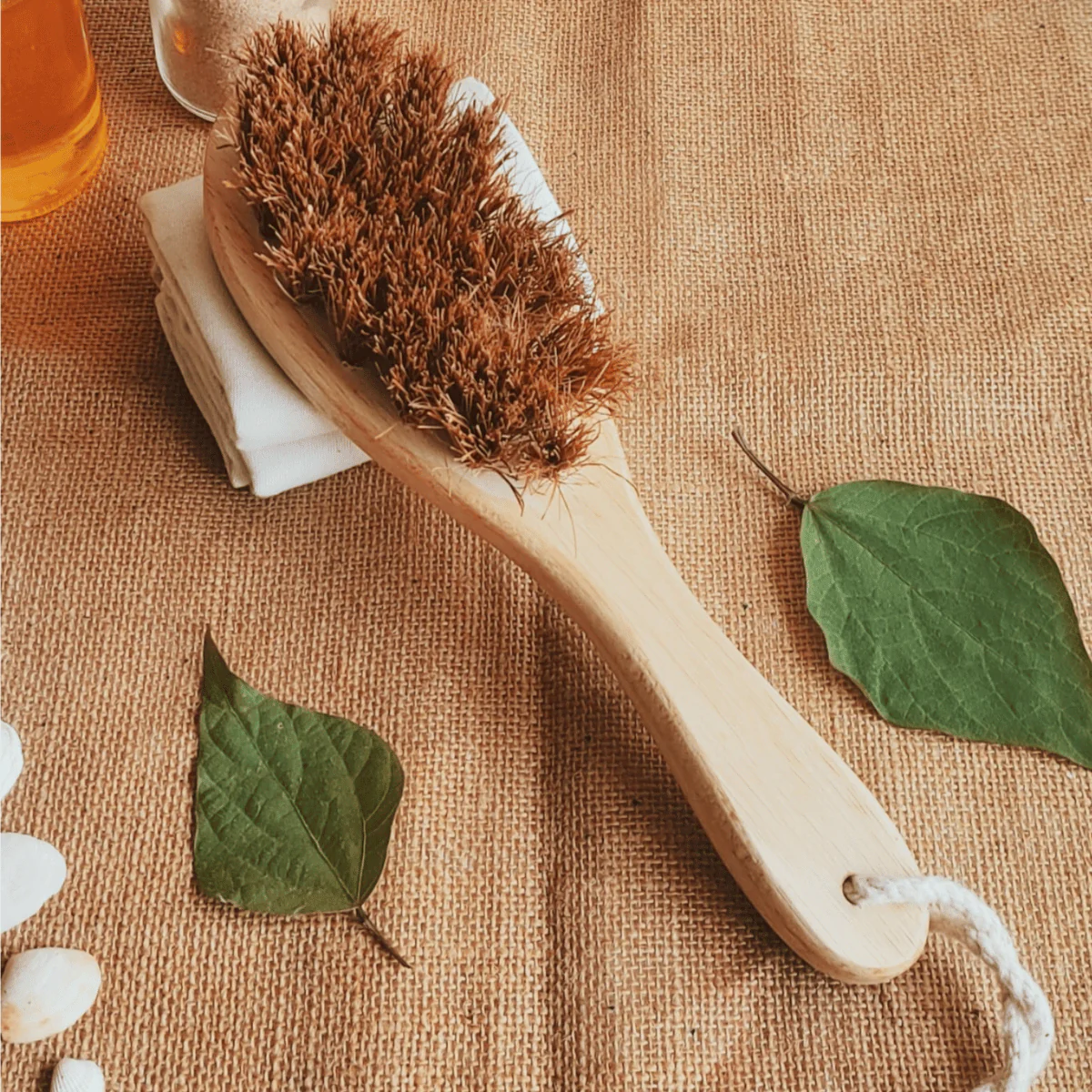 Coconut Fiber Dry Body Brush – Natural Exfoliation Tool - Image 2