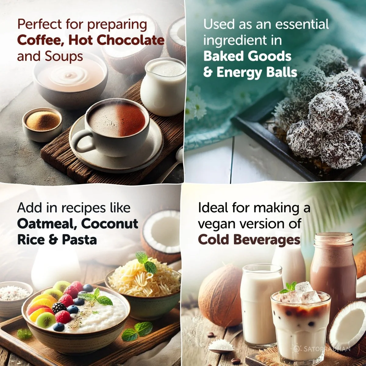 Coconut Mylk Powder 200g- 100% Vegan & Pure Milk Powder - Image 6