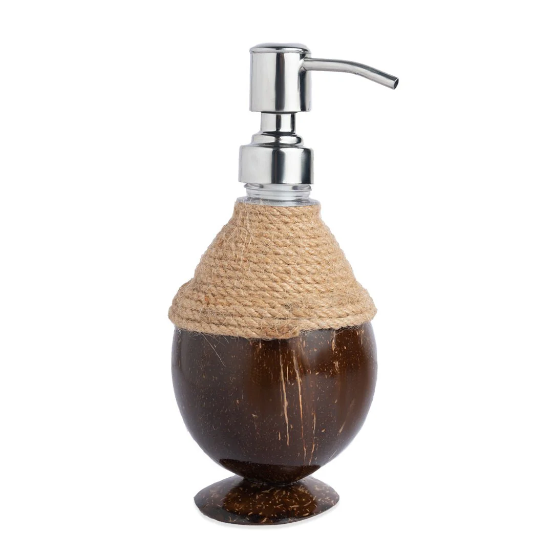 Coconut Shell Coir Pumb Soap Dispensers (Set of 1) - Image 4