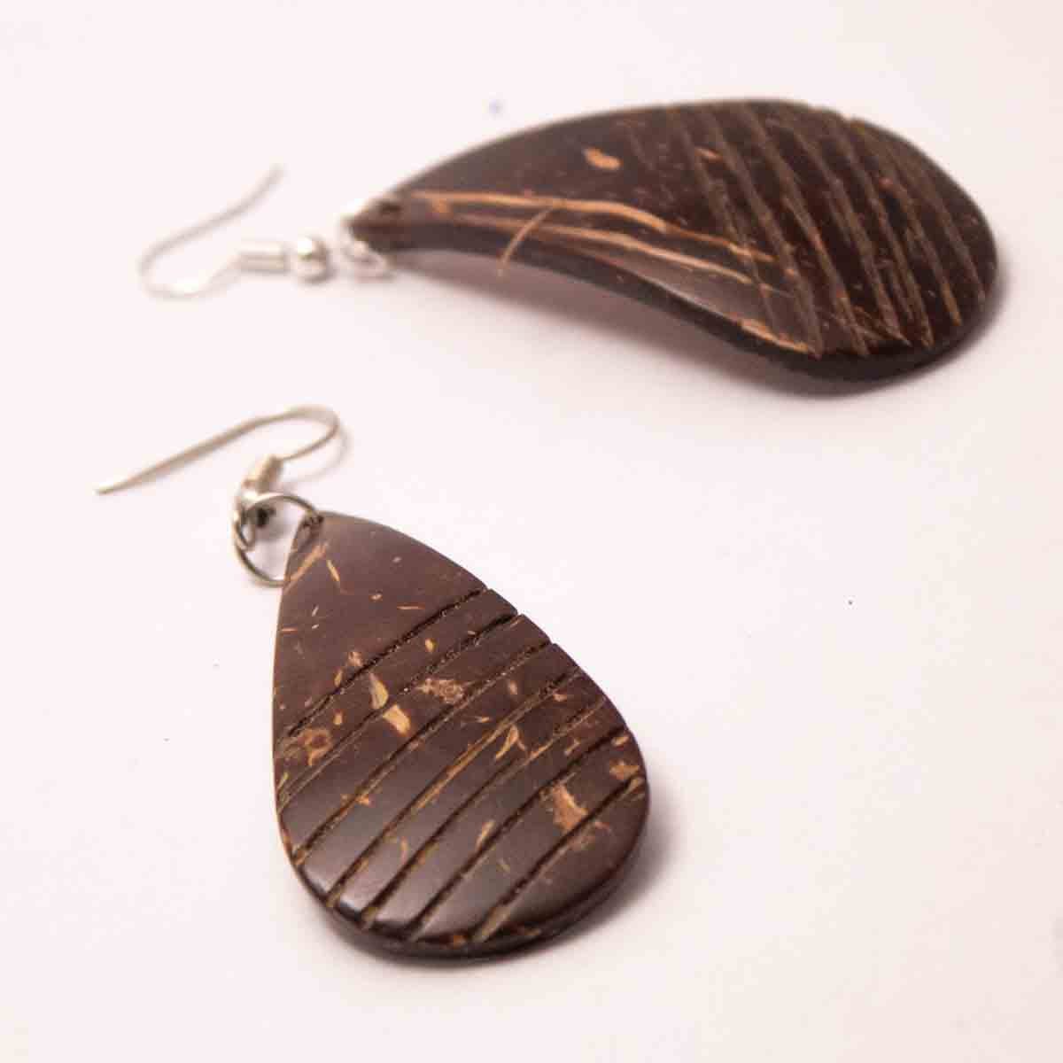 Coconut Shell Earrings / Dangle Earrings - Image 3