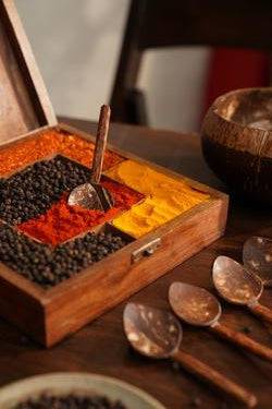 Coconut Shell Masala Spoon Set of 6 | For Small Containers - Image 5