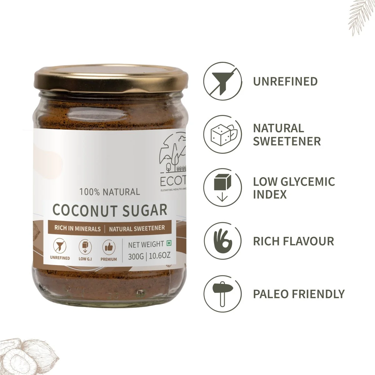 Coconut Sugar- 300g | Blossom Sugar | Natural Sweetener - Image 3