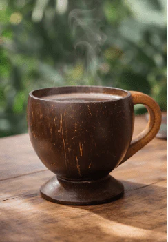 Tea Coffee Mug Pack Of 2 | Natural Coconut Shell Cups - Image 2