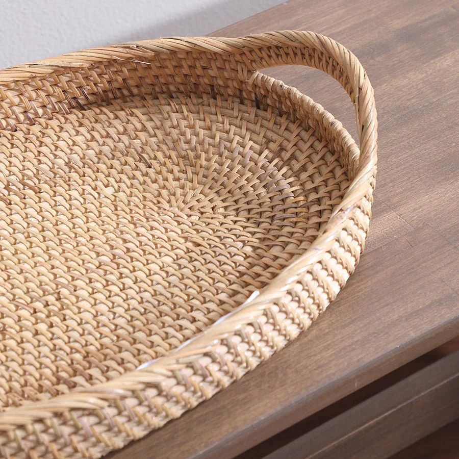 Colombo Rattan Oval Tray – Elegant Handmade Serving & Décor Tray - Image 6