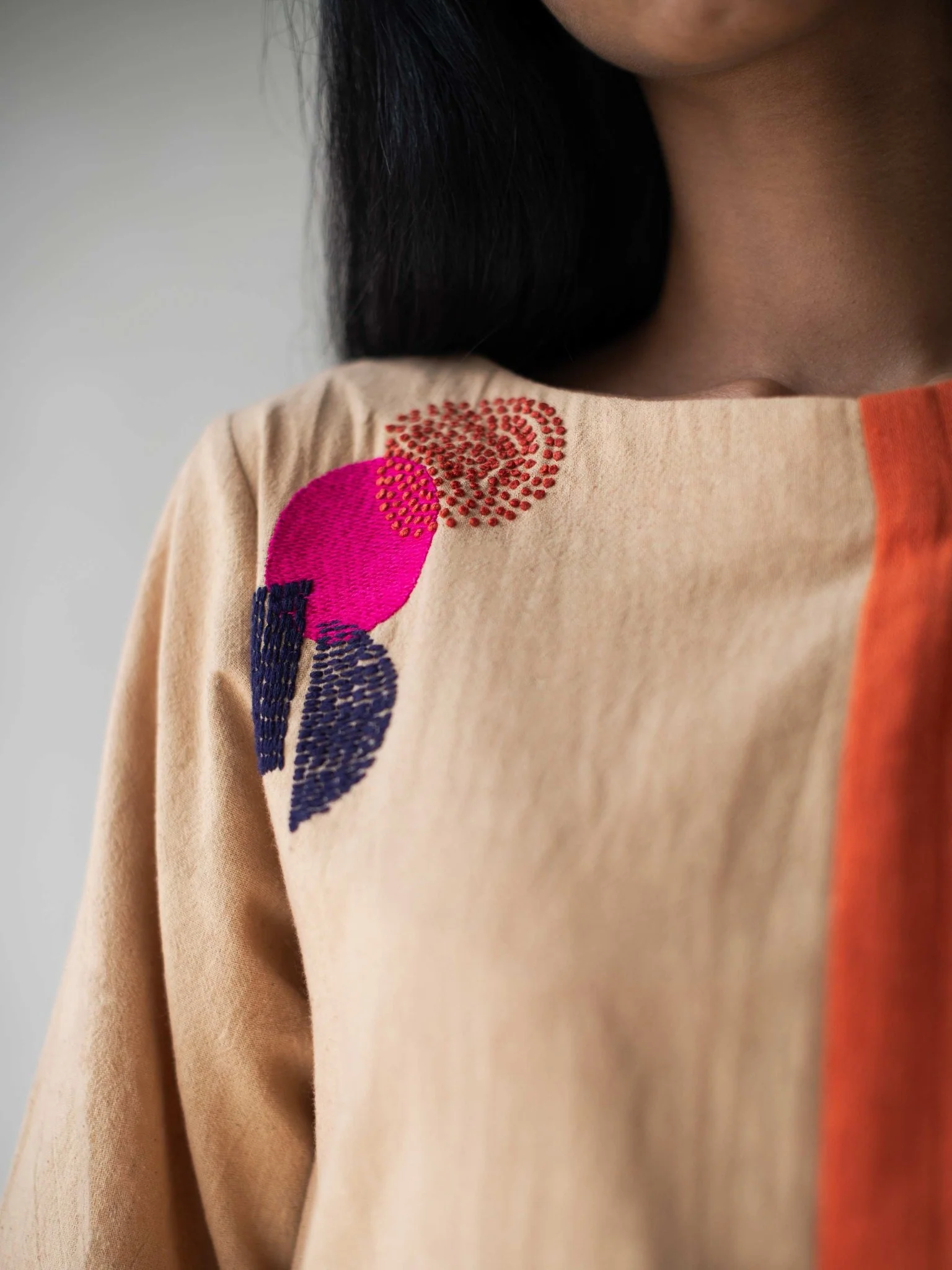 Color-Block Dress | Stylish Cotton Dress for Women - Image 4
