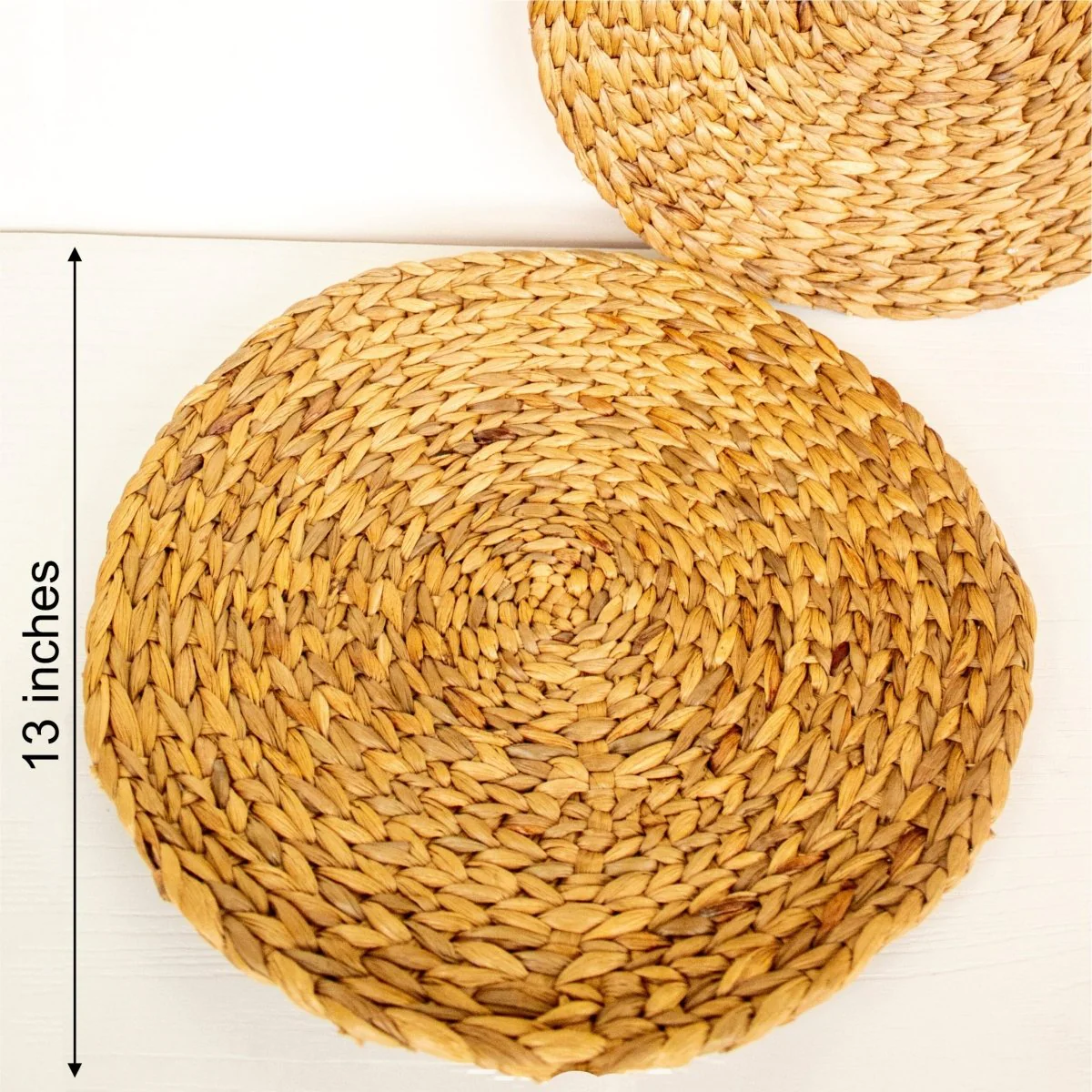 Concentric Weaver Water Hyacinth Mat ( Set Of 6) - Image 3