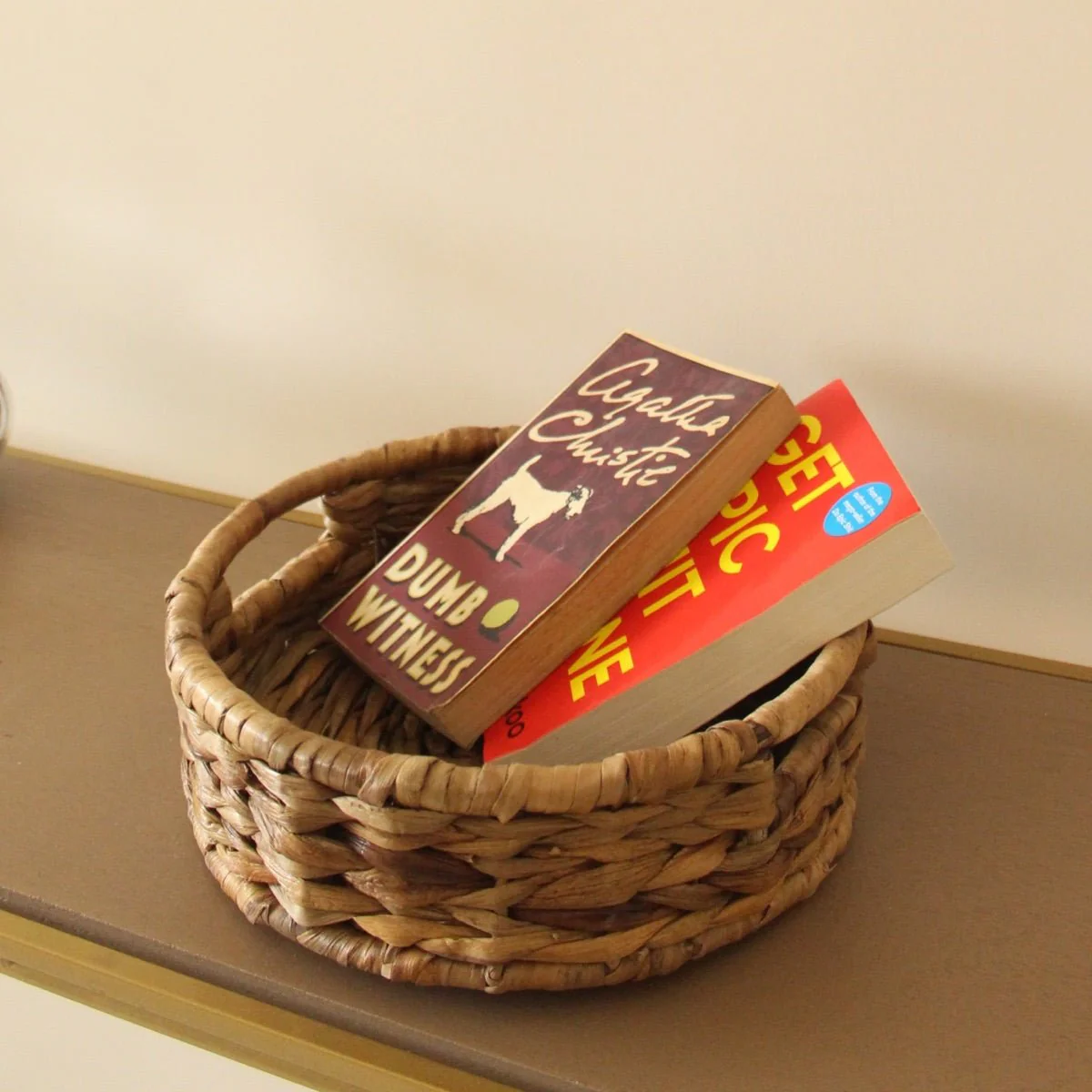 Concentric Woven Water Hyacinth Basket - Image 4