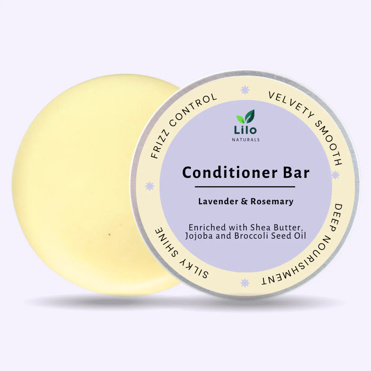 Solid Conditioner Bar for Dry & Frizzy Hair | With Broccoli Seed Oil