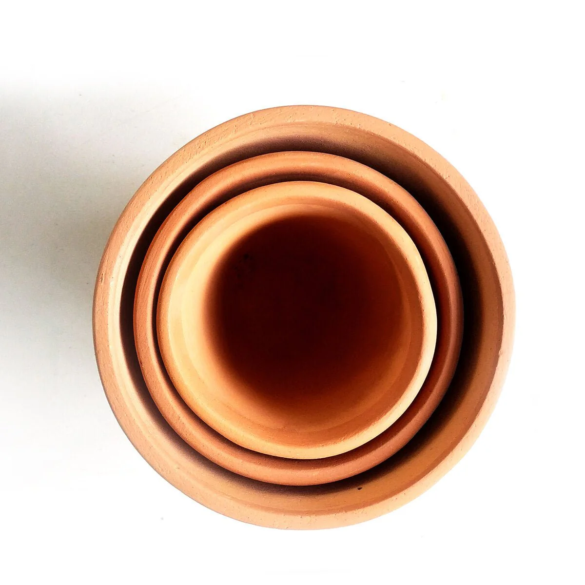 Cone Classic Terracotta Planters Set of 3 (Large,Medium,Small) - Image 6