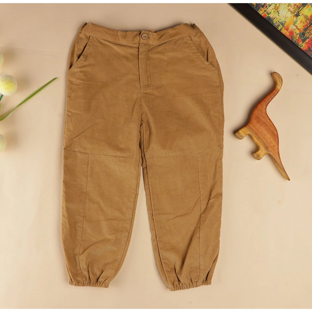 Corduroy Joggers | Soft Corduroy Pants for Kids | Jogger Style - Image 3