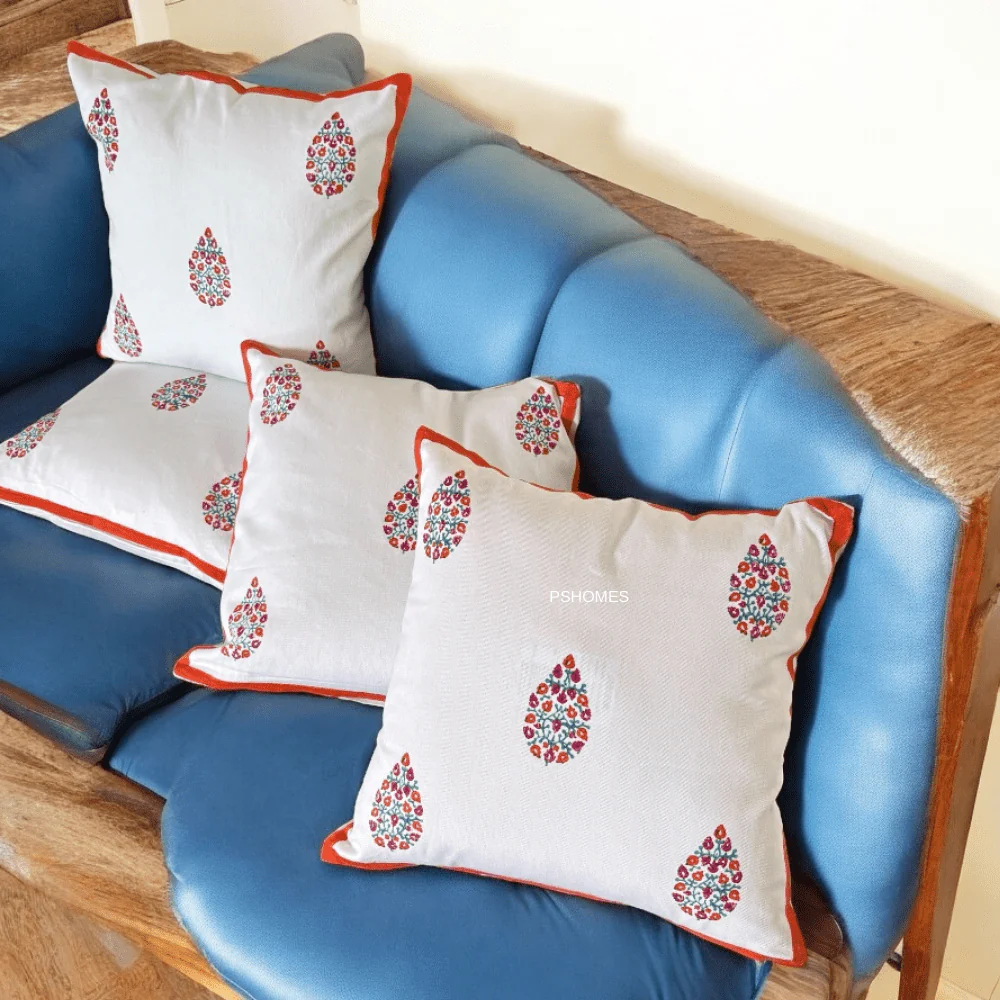 Cotton Cushion Covers Set of 4 – 16x16 inches - Image 3