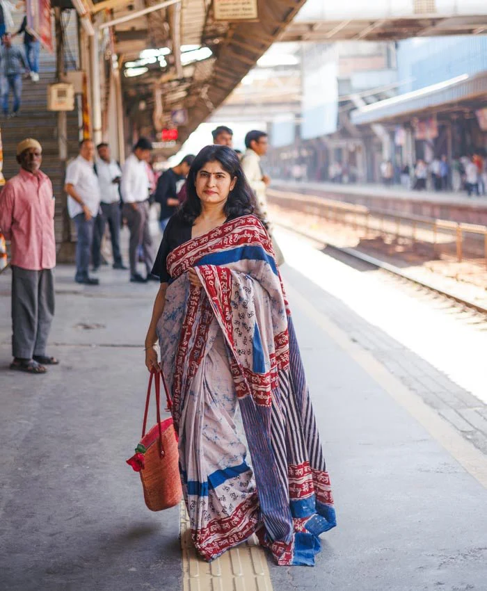 Cotton Indigo plain Bombay Meri Jaan - Image 2
