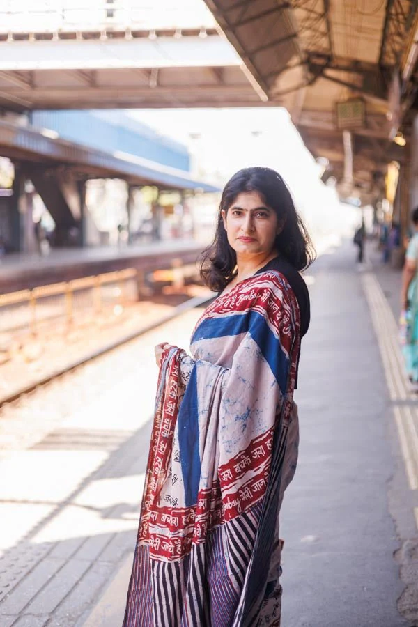 Cotton Indigo plain Bombay Meri Jaan - Image 3