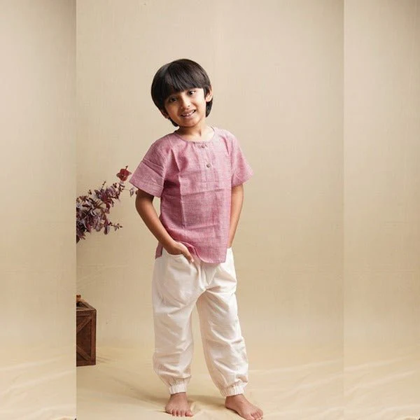 Cotton Kurta Shirt- Boys - Image 2