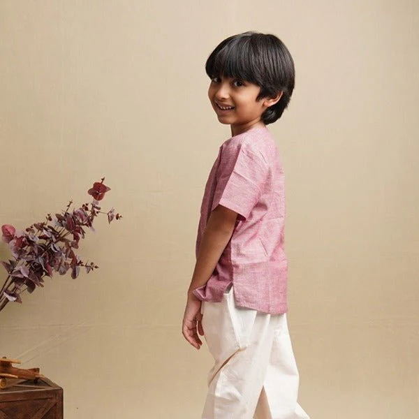 Cotton Kurta Shirt- Boys - Image 3