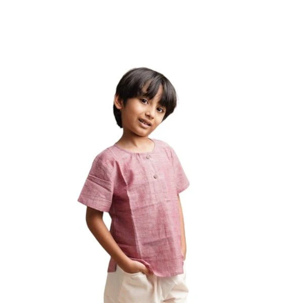 Cotton Kurta Shirt- Boys - Image 4