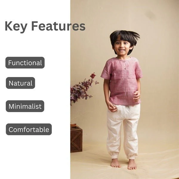 Cotton Kurta Shirt- Boys - Image 5